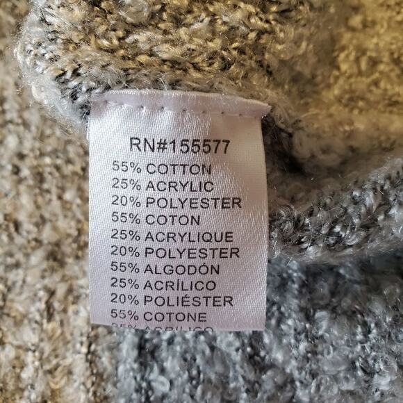 Miracle medium/ large grey oversized scoop neck knit sweater - Picture 6 of 7